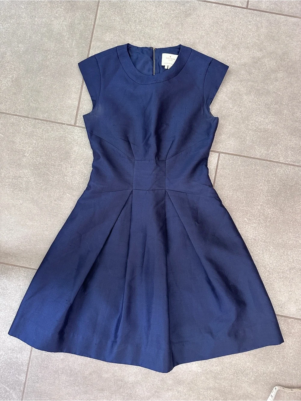 kate spade Navy Fit-and-Flare Midi Dress